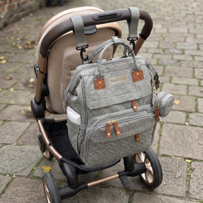 bag on pram Grey